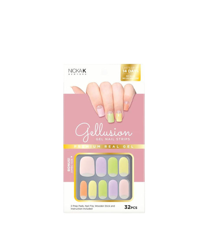 Nicka K Gellusion Gel Nail Strips, COSMETICS MAKEUP - Cloré Beauty