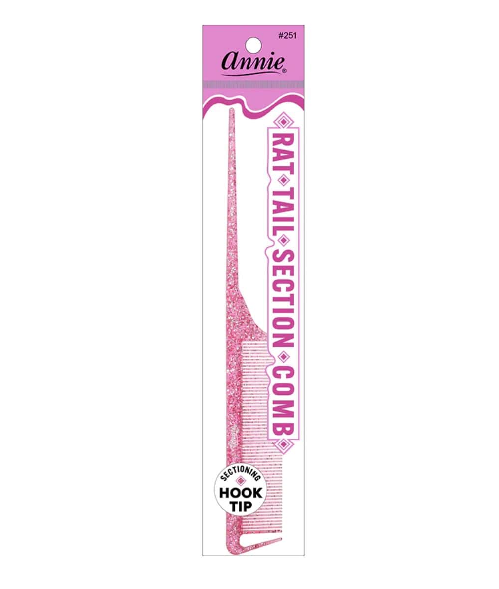 Annie Luminous Rat Tail Section Comb [Asst] #251