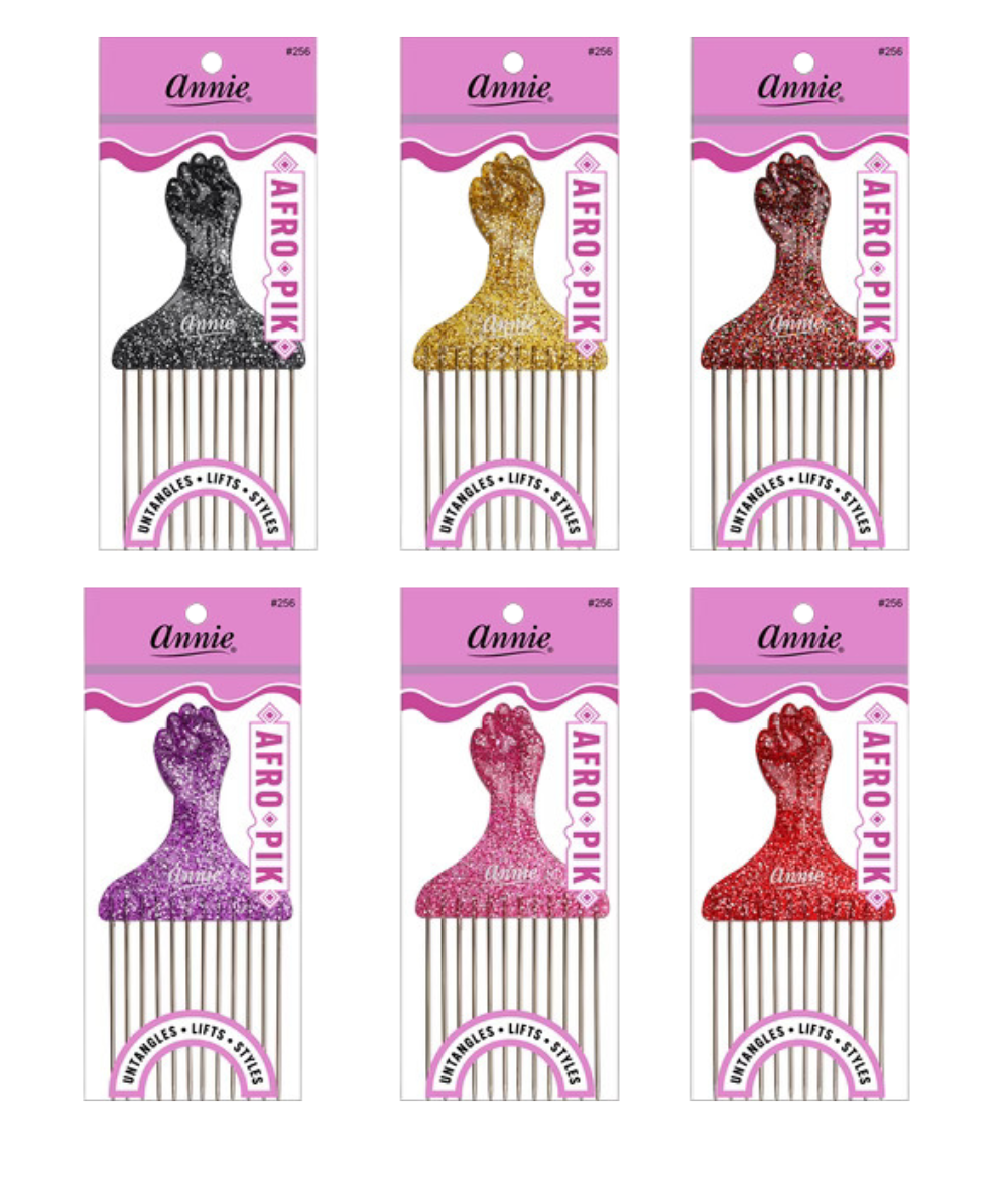Annie Luminous Fist Afro Pik Short [Assorted] #256, HAIR STYLING TOOLS - Cloré Beauty