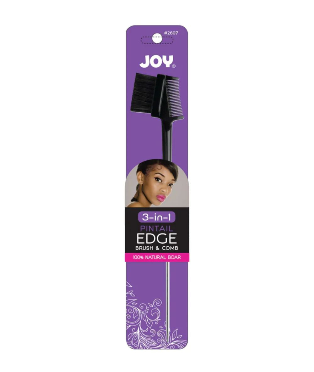 Annie Joy 3 In 1 Pimtail Edge Brush & Comb [Assorited] #2607, HAIR STYLING TOOLS - Cloré Beauty