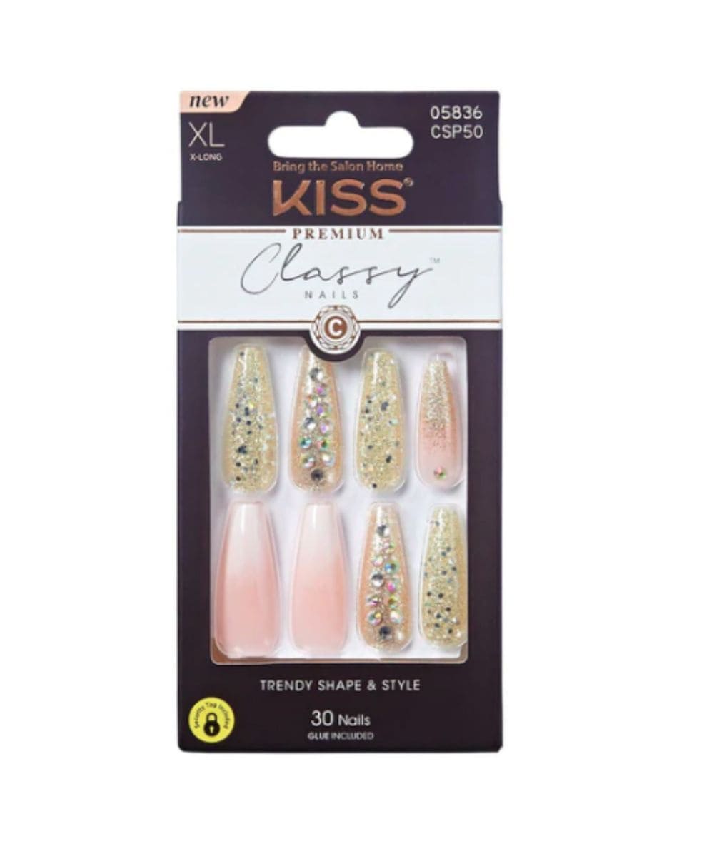Kiss Classy Nails Premium[Wow] #Csp50, COSMETICS MAKEUP - Cloré Beauty