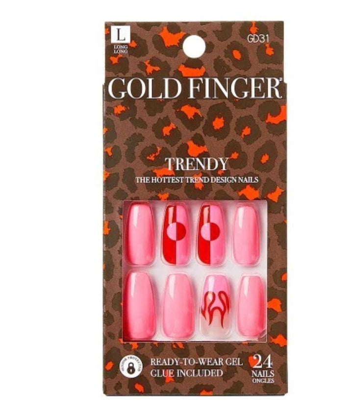 Gold Finger Trendy Nail #GD