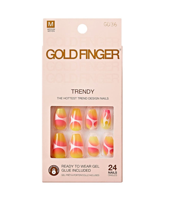 Gold Finger Trendy Nail #GD