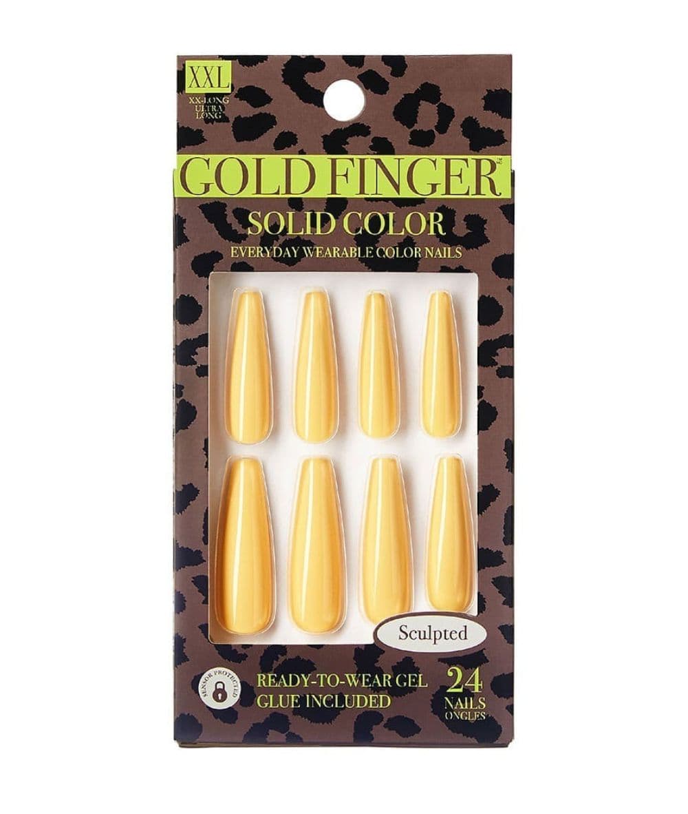 Gold Finger Sculpted Nails #Gs