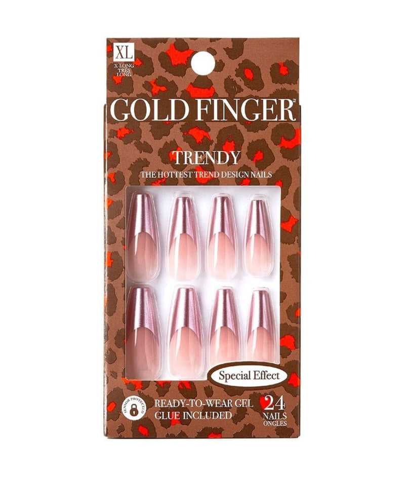 Gold Finger Speial effect Nail 