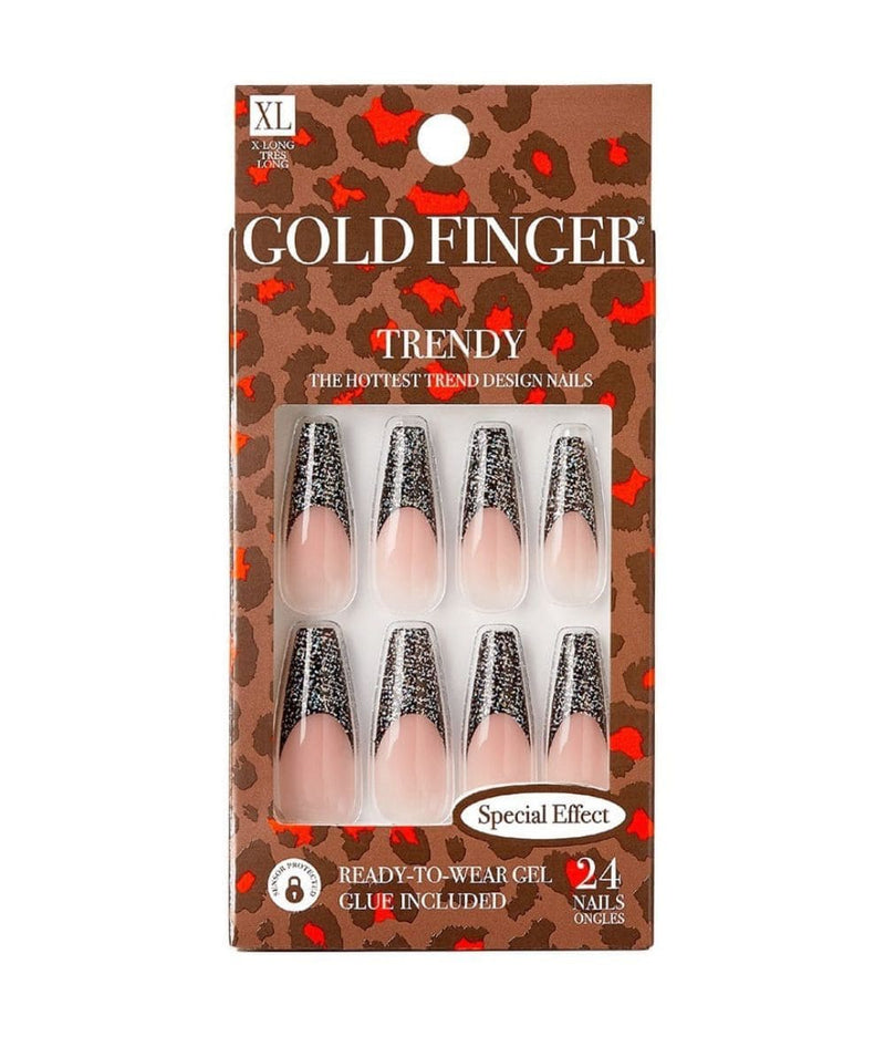 Gold Finger Speial effect Nail 