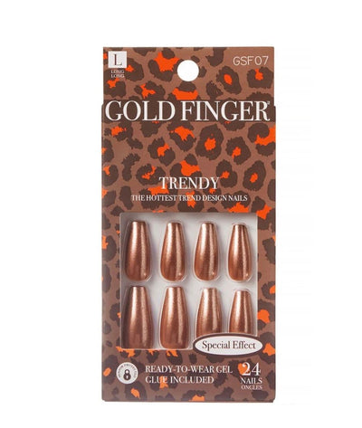 Gold Finger Speial effect Nail #GSF