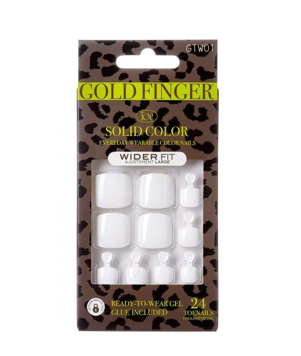 Gold Finger Wider Fit Toenails, COSMETICS MAKEUP - Cloré Beauty