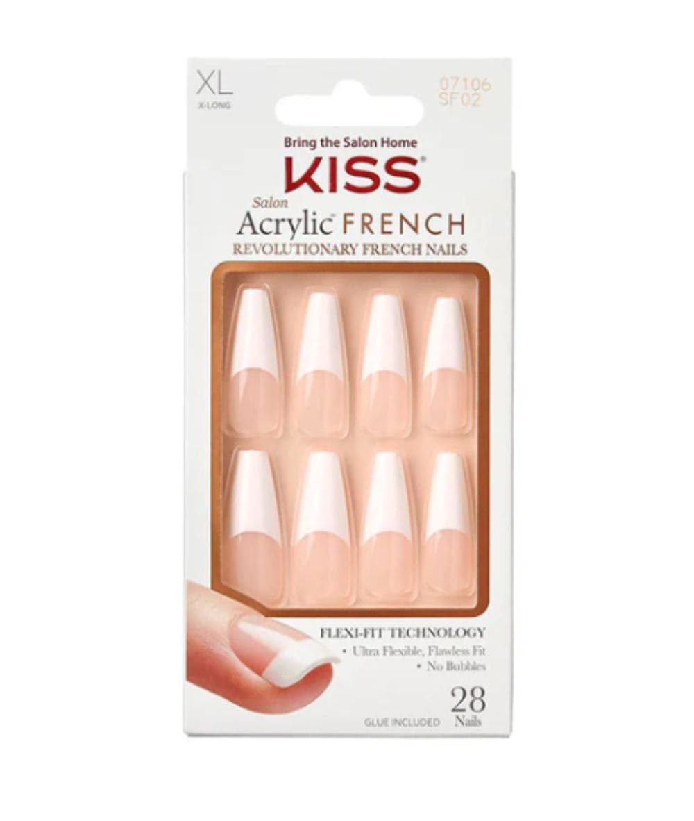Kiss Salon Acrylic French[Maldives] #Sf02, COSMETICS MAKEUP - Cloré Beauty