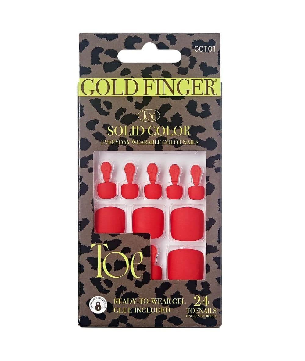 Gold Finger Solid Colors Toenails #Gct, COSMETICS MAKEUP - Cloré Beauty