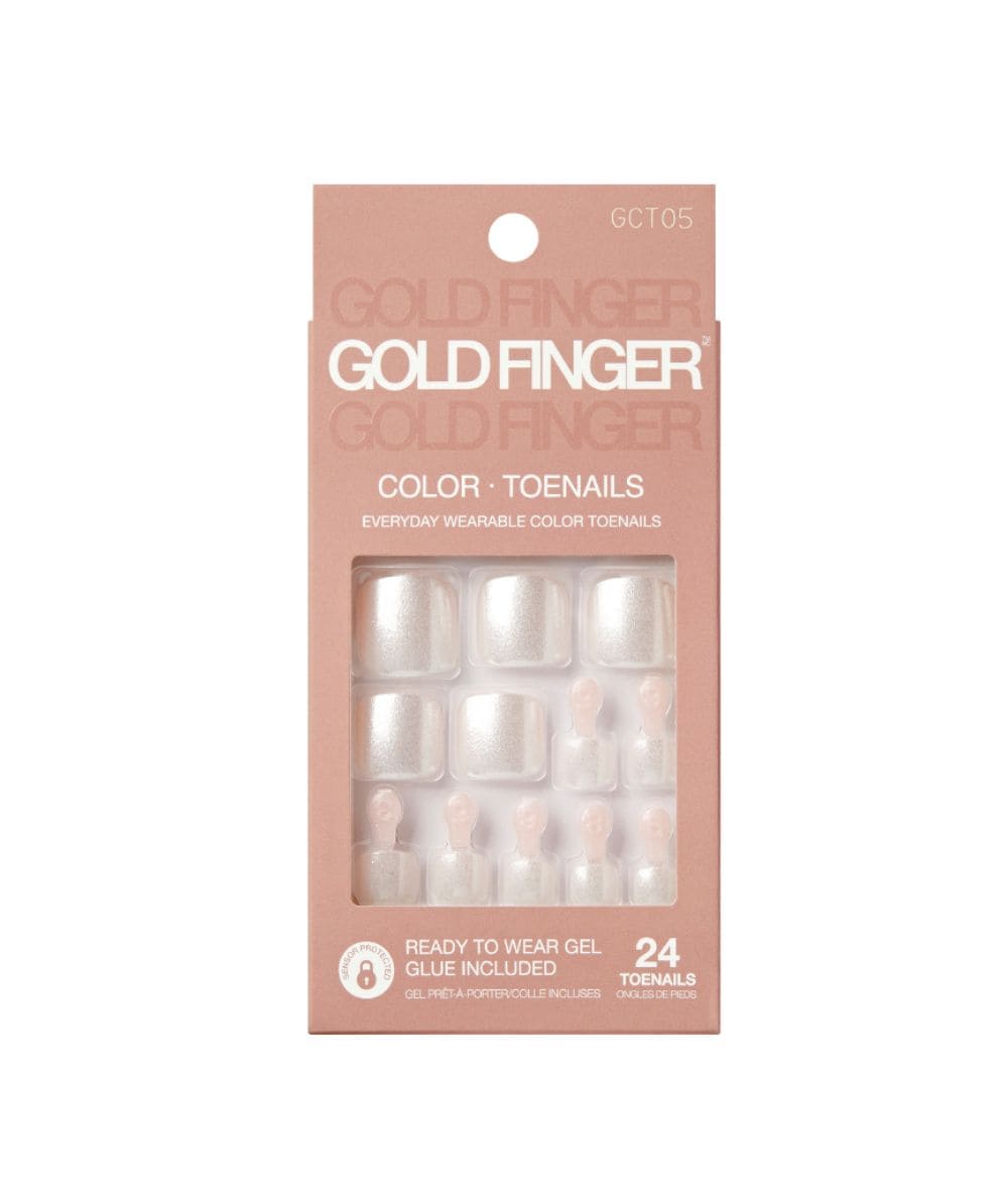 Gold Finger Solid Colors Toenails #Gct