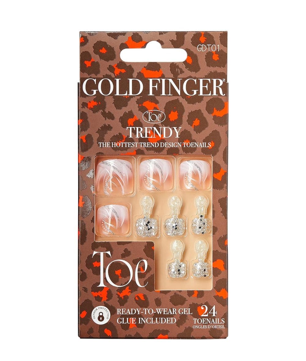 Gold Finger Trendy Toenails #Gdt, Cosmetics - Cloré Beauty