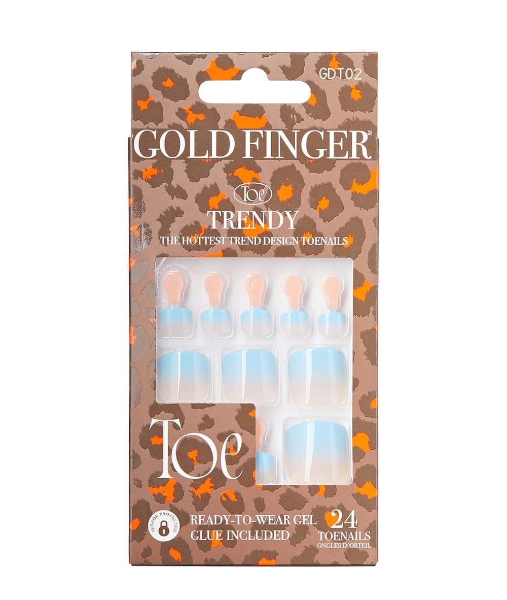 Gold Finger Trendy Toenails #Gdt, Cosmetics - Cloré Beauty