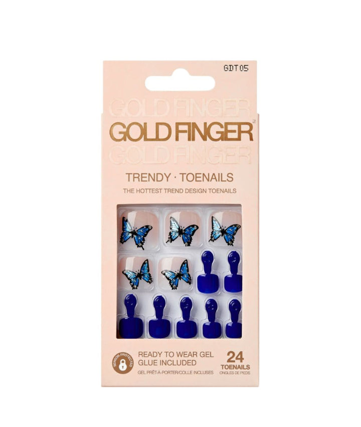 Gold Finger Trendy Toenails #Gdt