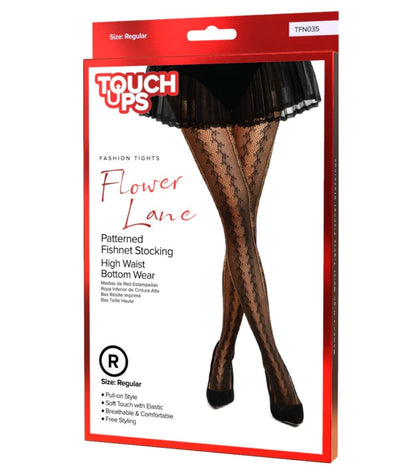 Touch Ups Patterned Fishnet Stockings-Flower Lane