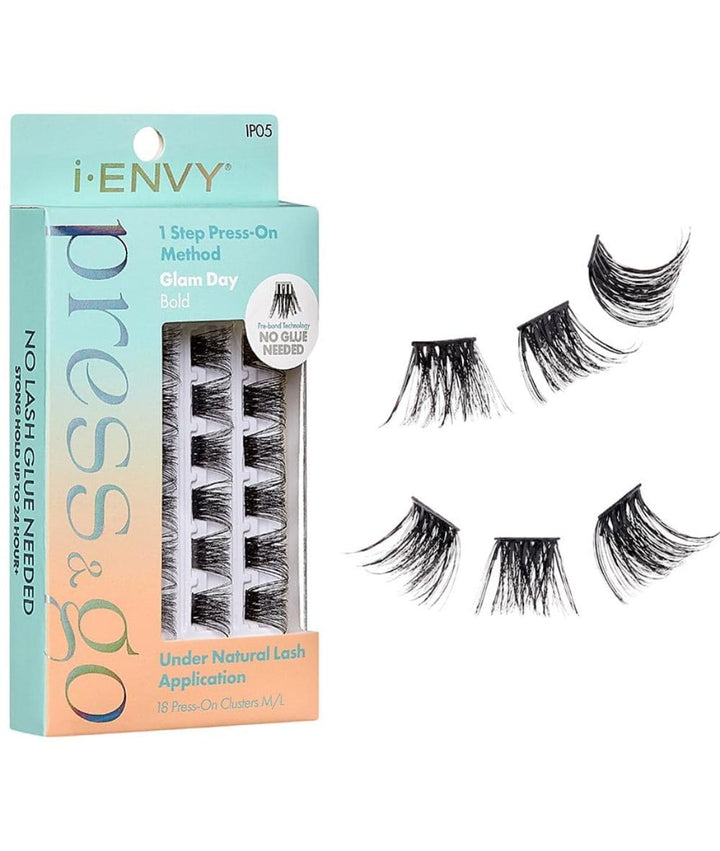 Kiss I-Envy Press & Go Press On Cluster Lashes-Glam Day