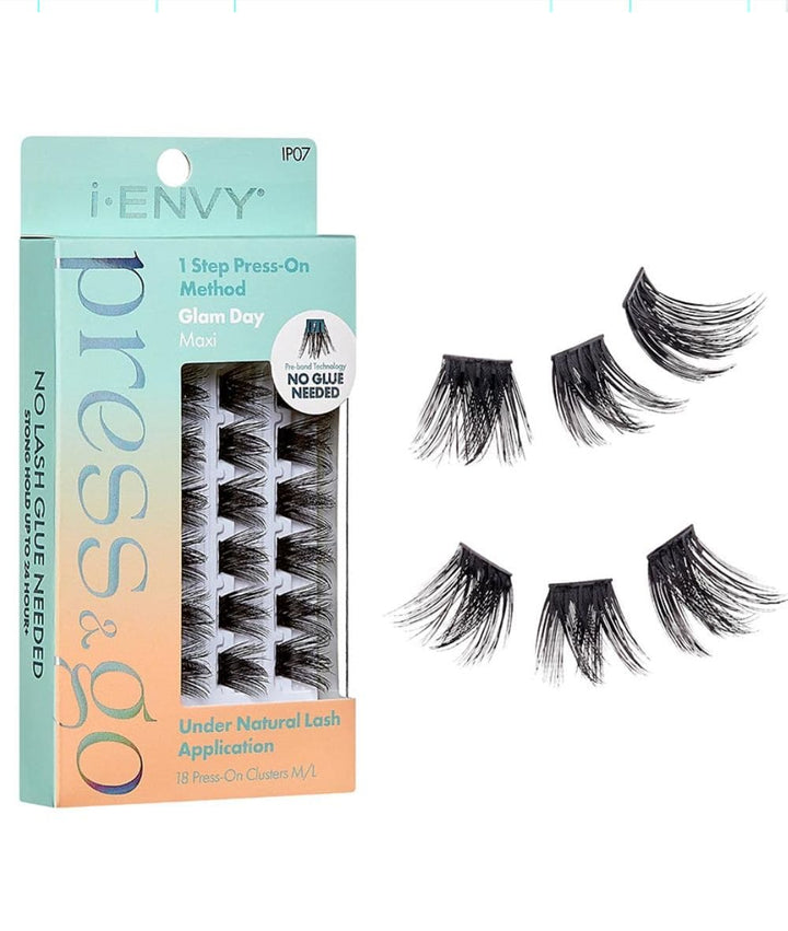 Kiss I-Envy Press & Go Press On Cluster Lashes-Glam Day