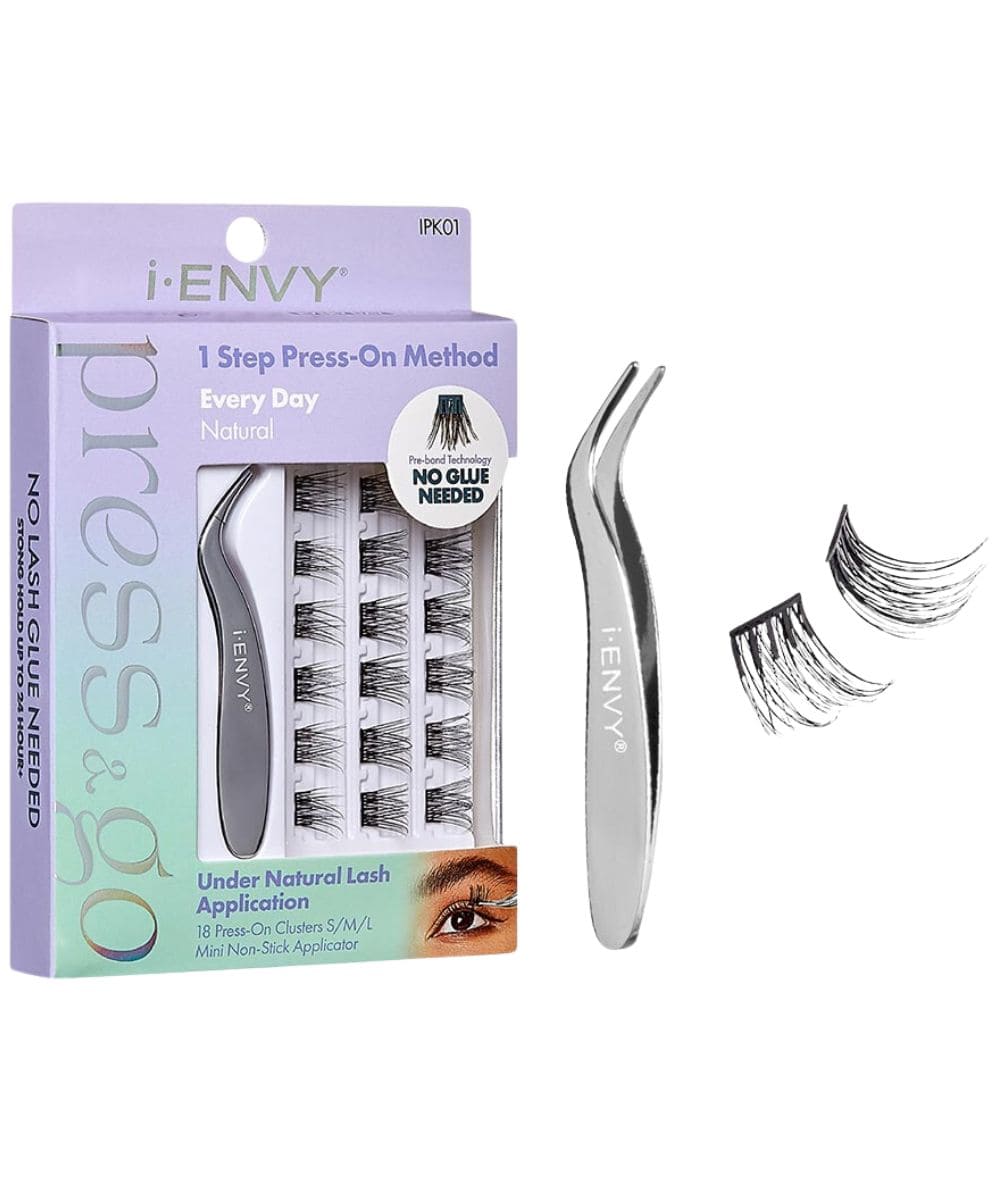 Kiss I-Envy Press & Go Press On Cluster Lashes Kit, Cosmetics - Cloré Beauty