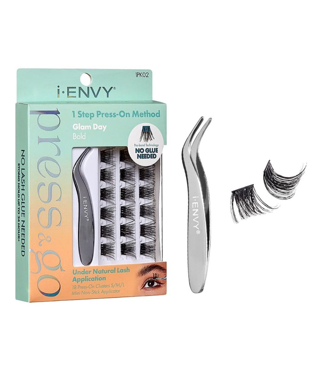 Kiss I-Envy Press & Go Press On Cluster Lashes Kit, Cosmetics - Cloré Beauty