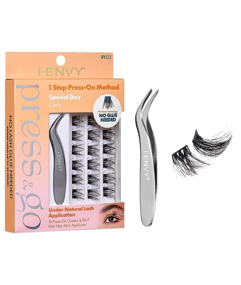 Kiss I-Envy Press & Go Press On Cluster Lashes Kit