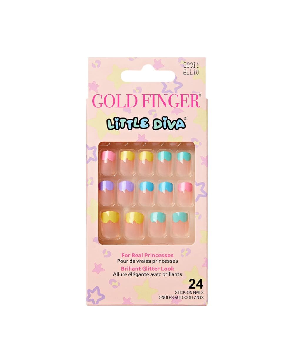 Gold Finger Little Diva Sticker Nails [Palette] #Bll10