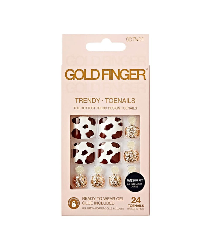 Gold Finger Trendy Wider Fit Toenails #Gdtw