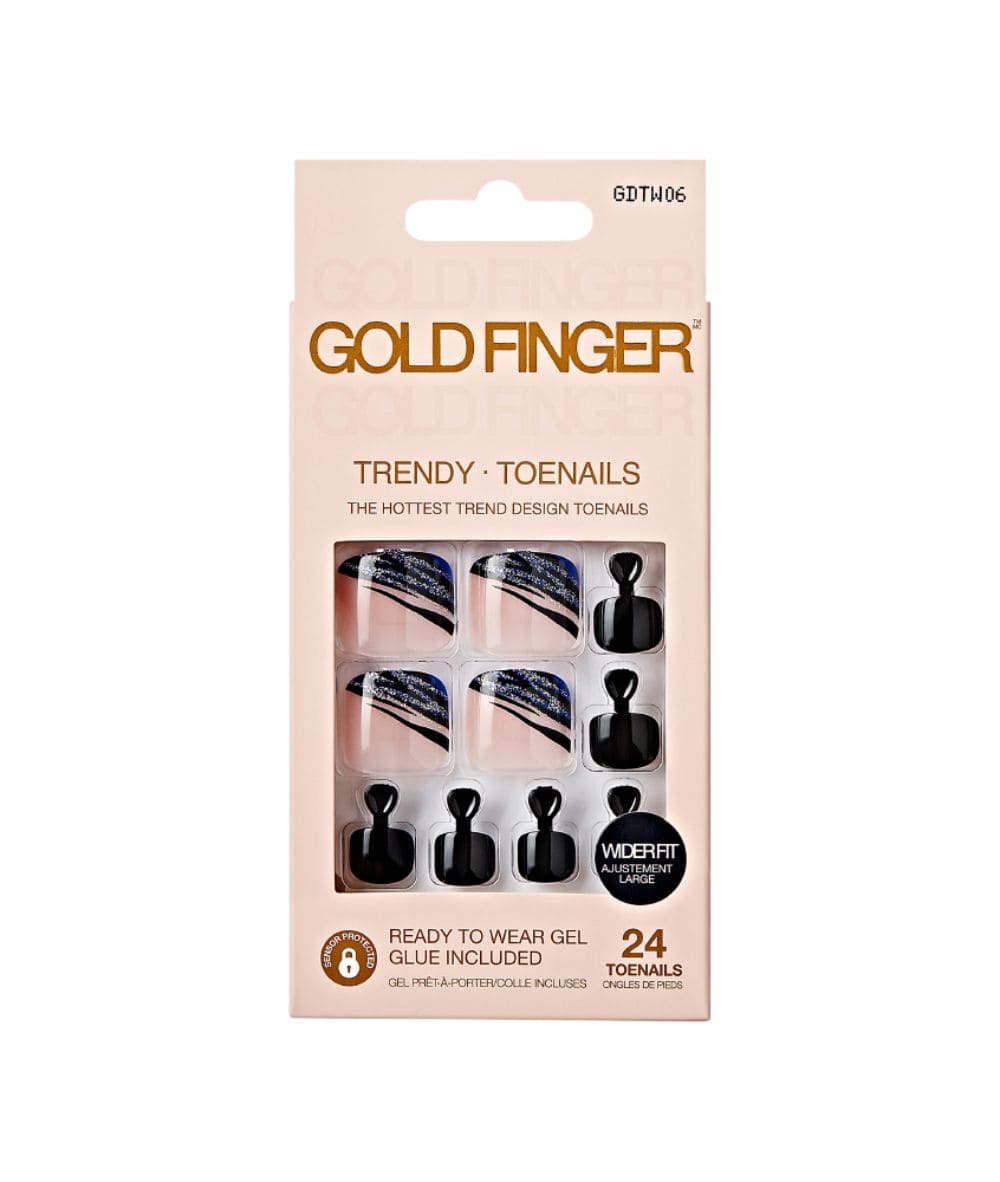 Gold Finger Trendy Wider Fit Toenails #Gdtw