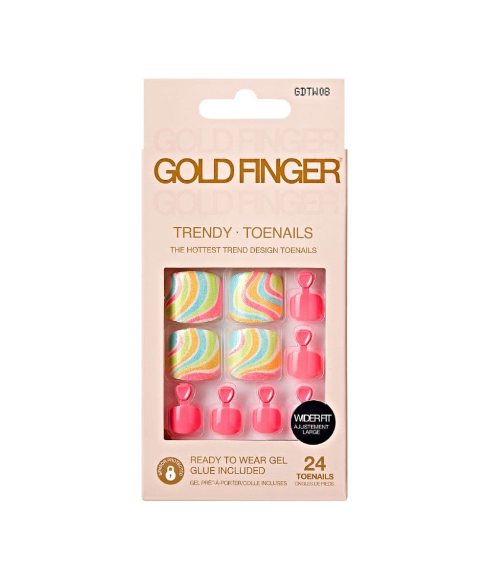 Gold Finger Trendy Wider Fit Toenails #Gdtw