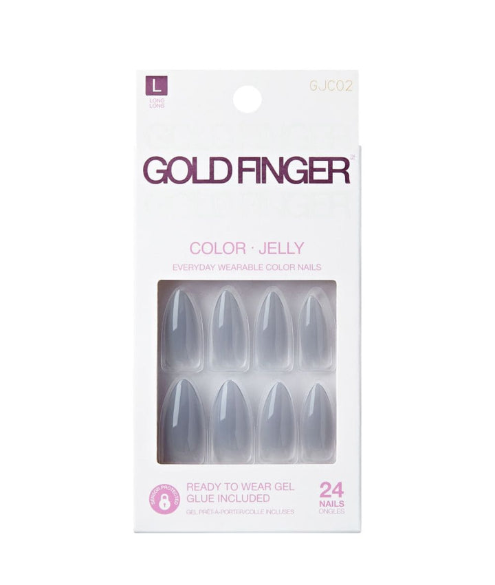 Gold Finger Jelly Color Nails #Gjc