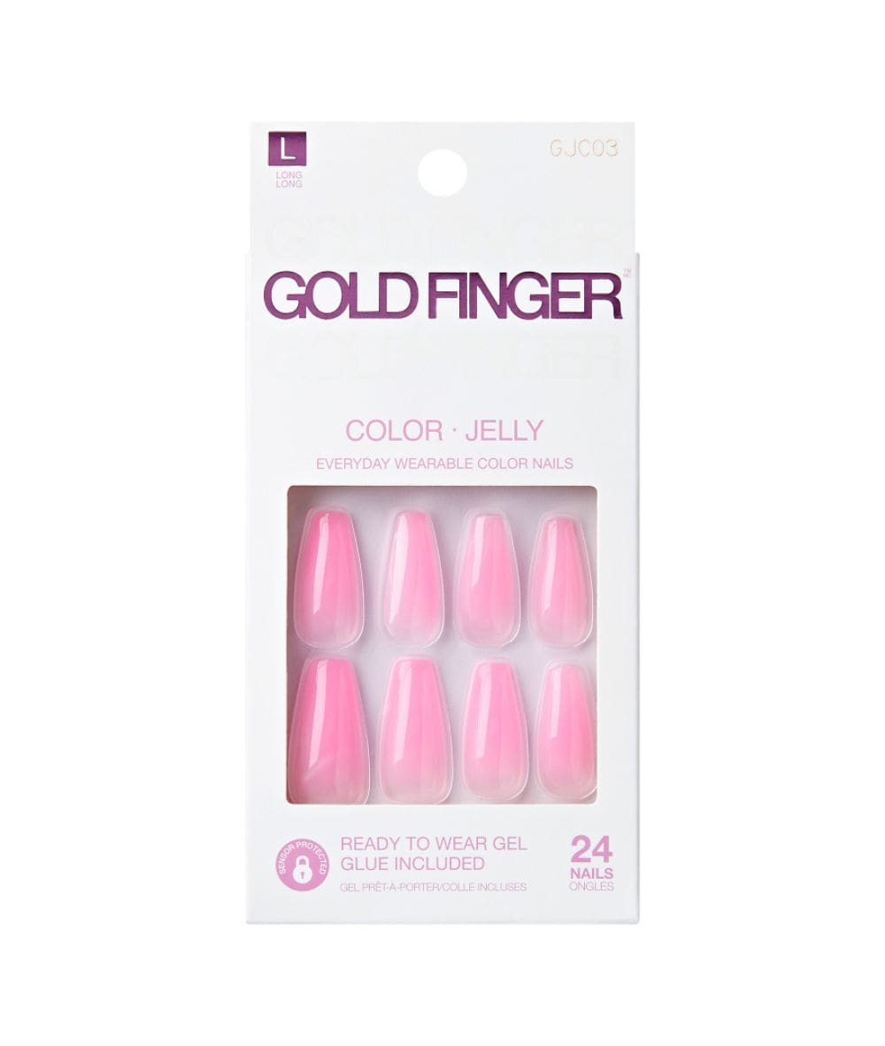 Gold Finger Jelly Color Nails #Gjc