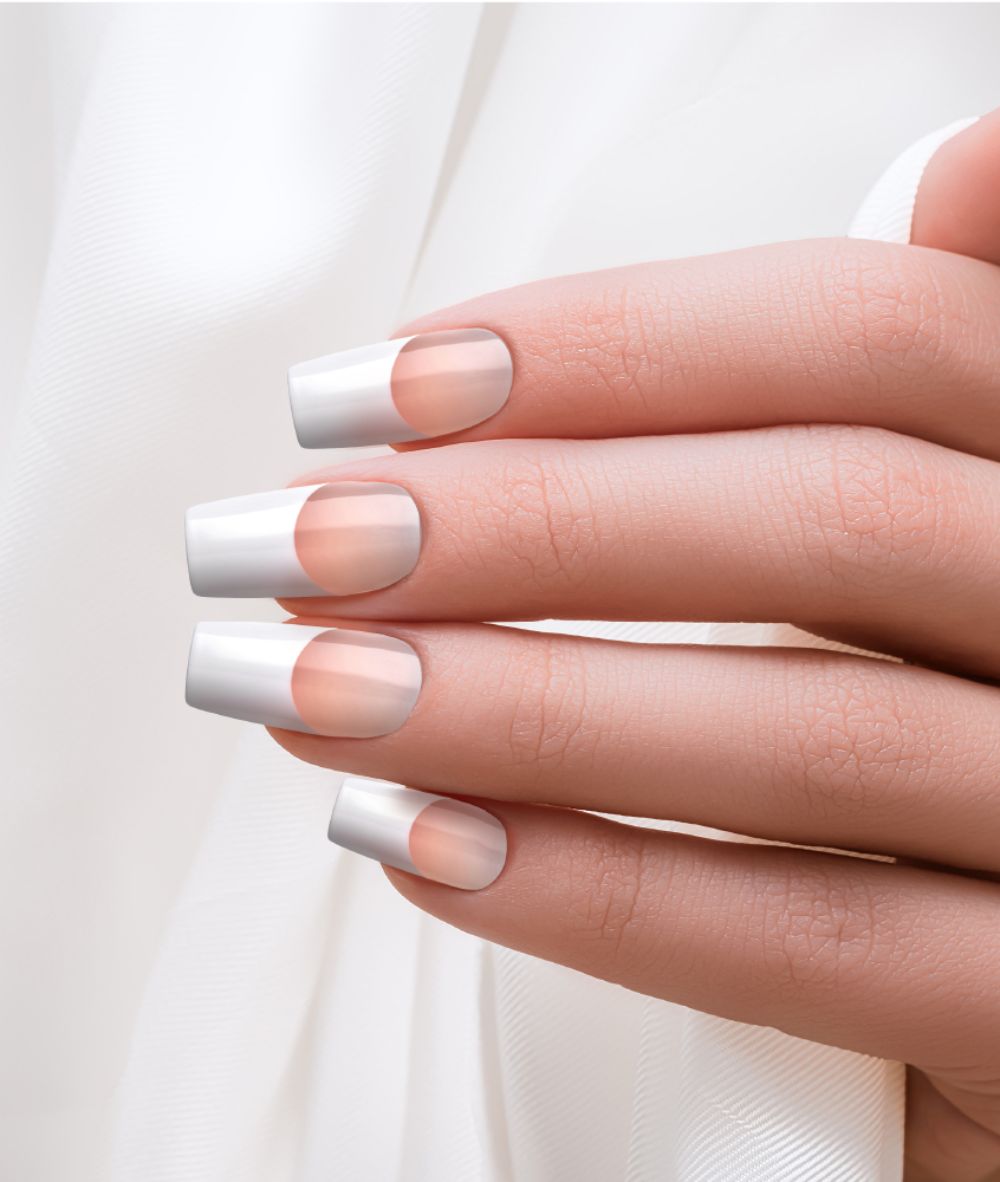 Kiss Salon Acrylic French [High Price] #Sfw51, Cosmetics - Cloré Beauty