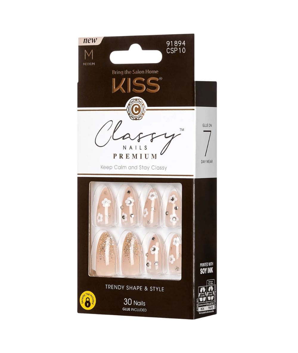 Kiss Classy Nails Premium [Gleamin] #Csp10, COSMETICS MAKEUP - Cloré Beauty
