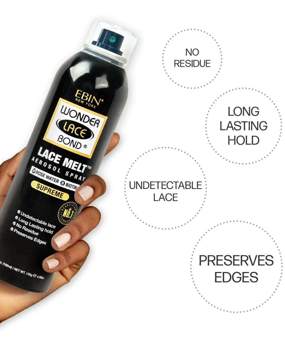 Ebin New York Wonder Lace Bond Lace Melt Aerosol Spray [Rose Water], HAIR CARE - Cloré Beauty