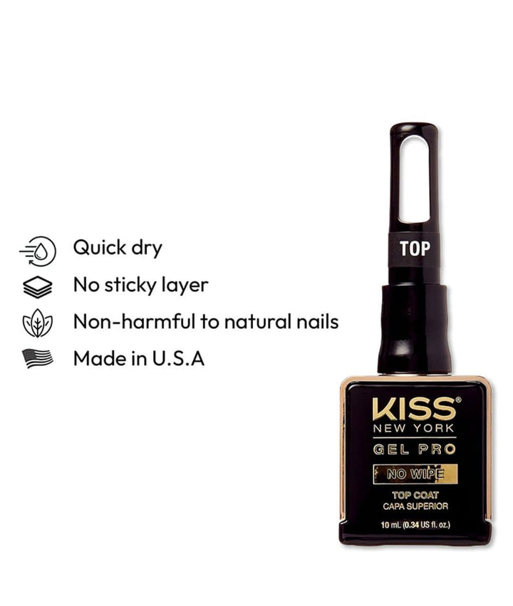 Kiss New York Gel Pro [No Wipe Topcoat] #Kcrt001Y0