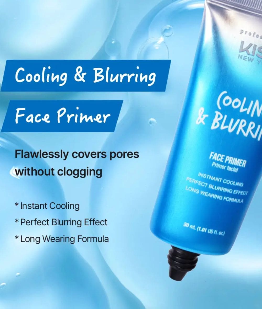 Kiss New York Professional Primer [Cooling & Blurring] #Kip01, COSMETICS MAKEUP - Cloré Beauty
