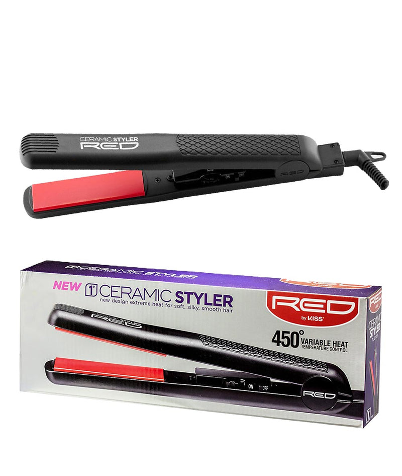 Red By kISS 1" Ceramic Flat Iron 