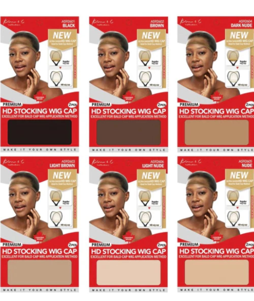 Kim&C Premium Run-Resistant Hd Wig Cap 2Pcs, ACCESSORIES JEWELRY FASHION - Cloré Beauty