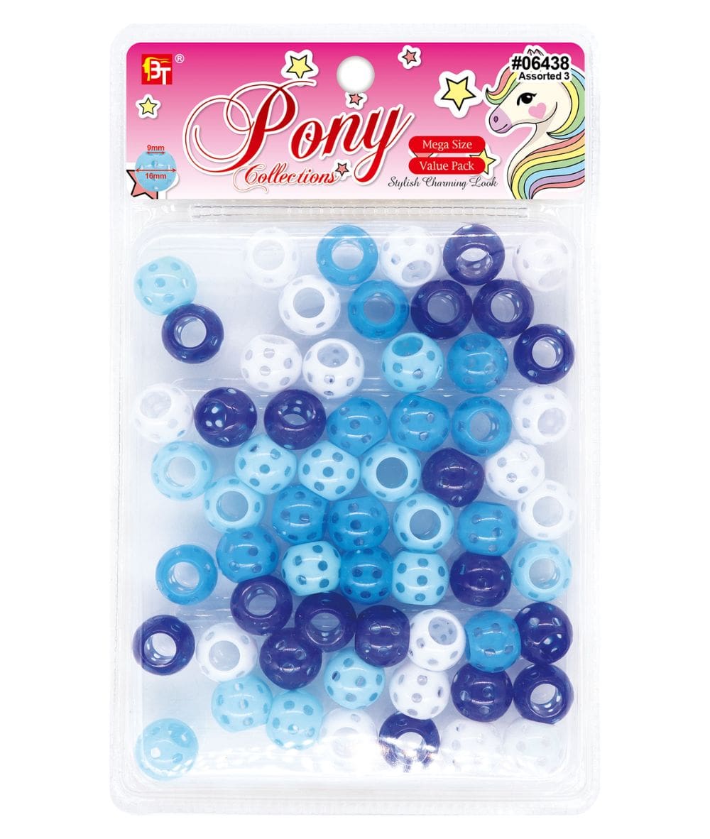 Beauty Town Mega Clear Polka Dots Round Beads Value Pack