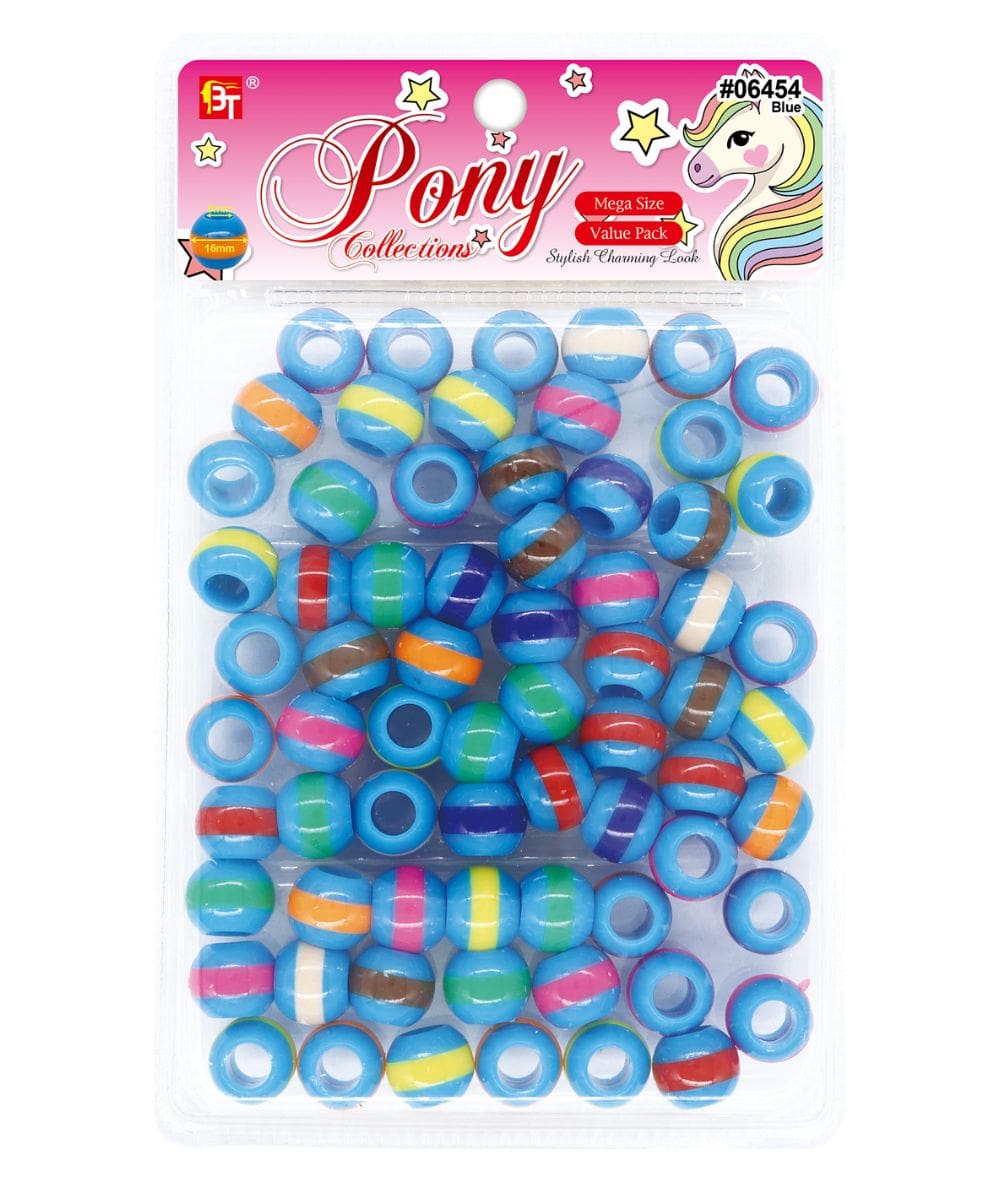 Beauty Town Mega Color Striped Round Beads Value Pack, HAIR STYLING TOOLS - Cloré Beauty