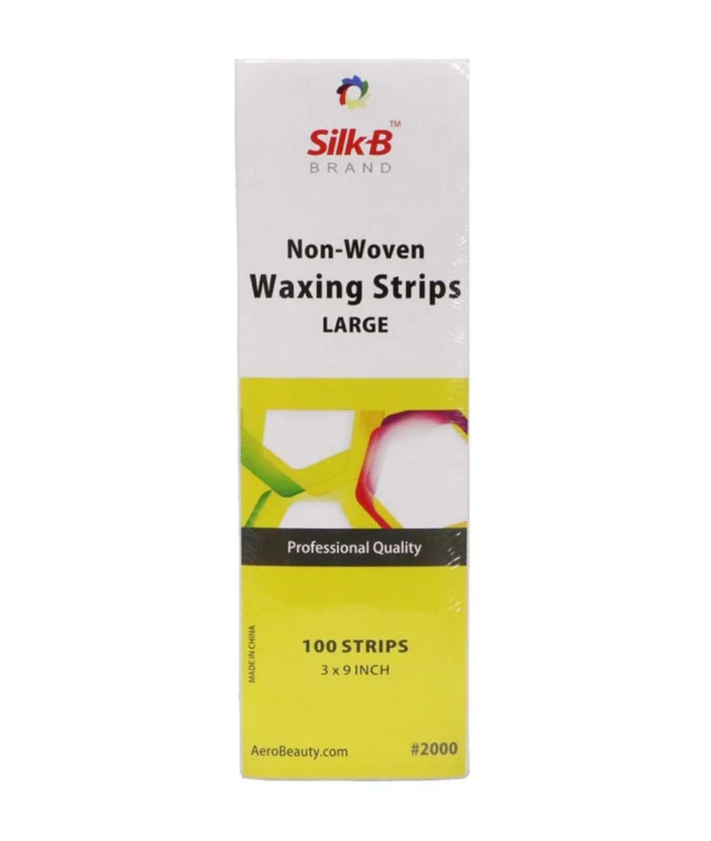 Silk B Professional Non-Woven Waxing Strips (3 x 9" Precut / 100pc/pk)