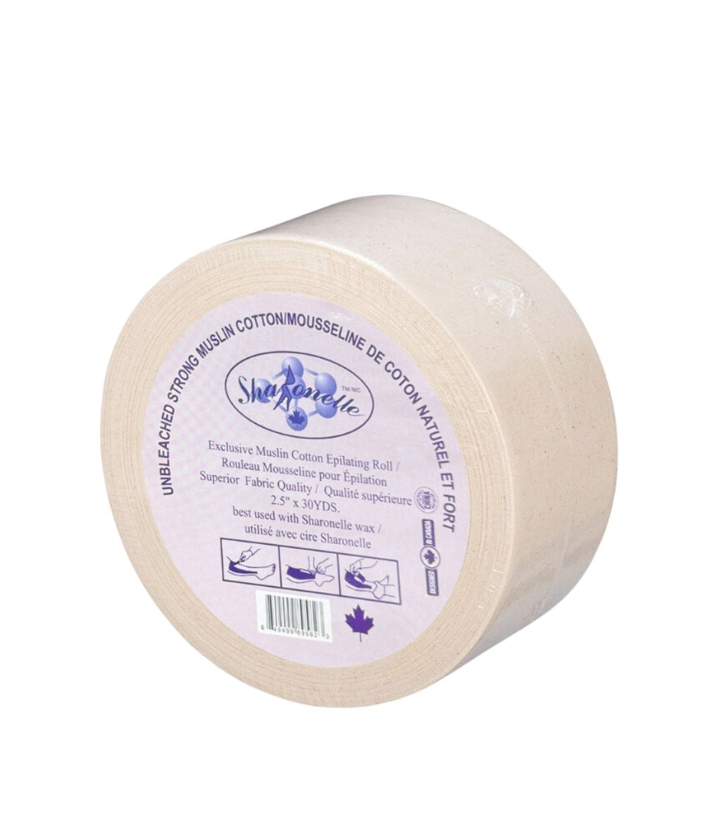 Sharonelle Unbleached Strong Muslin Cotton Epiating Roll 2.5 inch x30Yds, SKIN CARE - Cloré Beauty