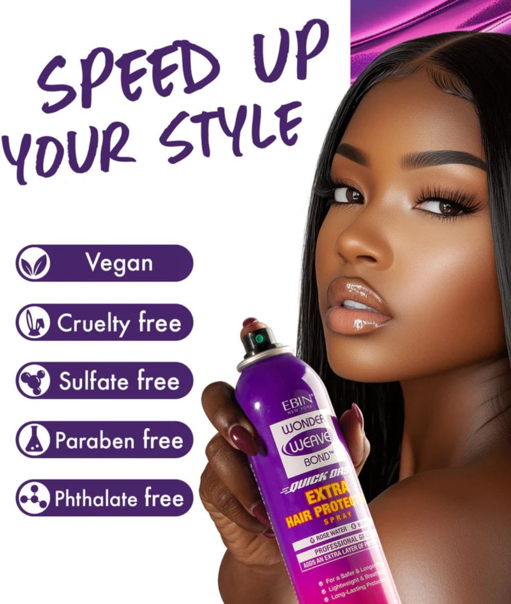 Ebin Newyork Wonder Weave Bond Extra Hair Protection Spray 6.08oz, Accessory - Cloré Beauty