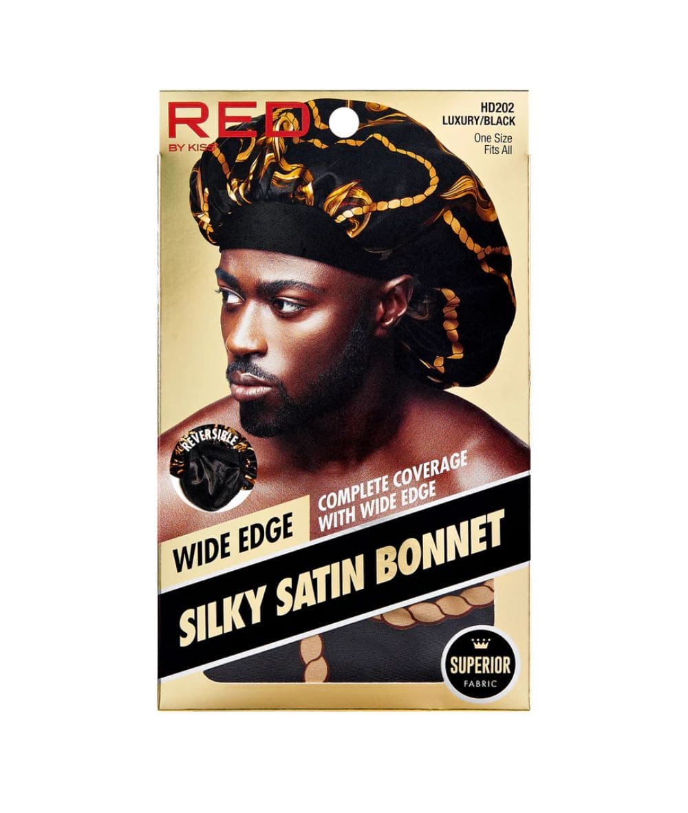 Red By Kiss Men's Silky Satin Wide Edge Bonnet, ACCESSORIES JEWELRY FASHION - Cloré Beauty