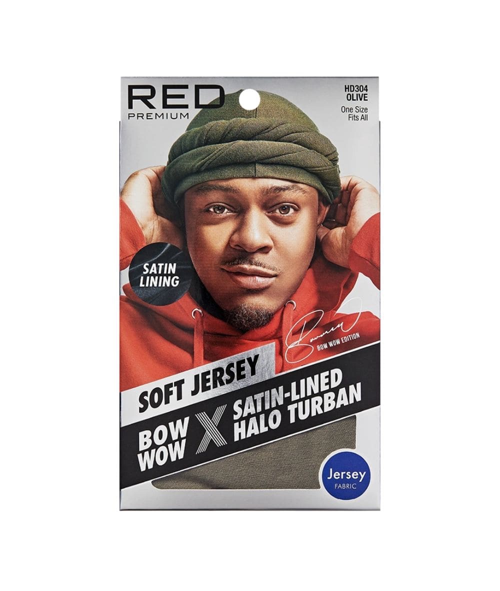 Red By Kiss Satin Lined Halo Turban Jersey #Hd