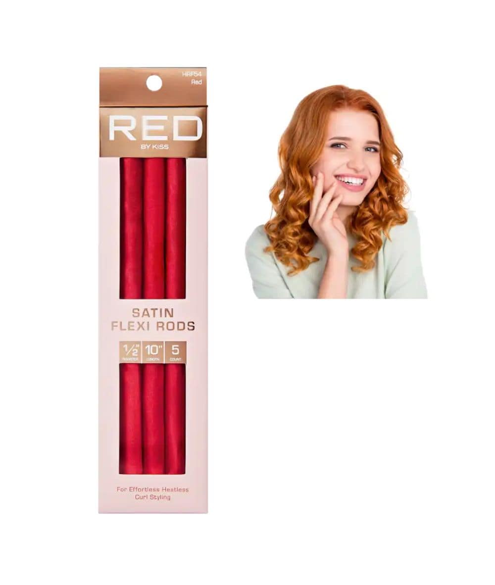 Red By Kiss Satin Flexi Rods 10"