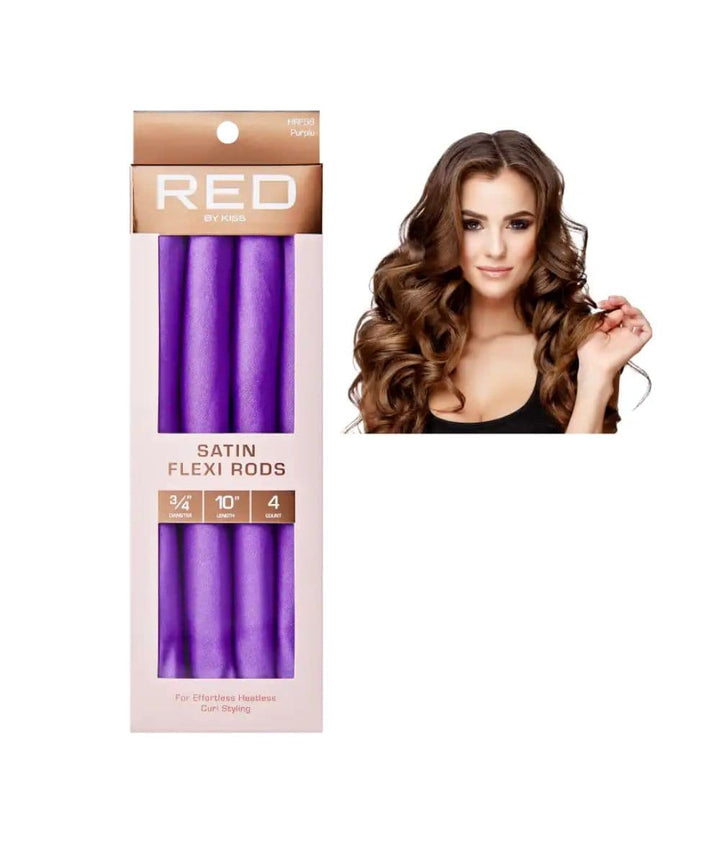 Red By Kiss Satin Flexi Rods 10"