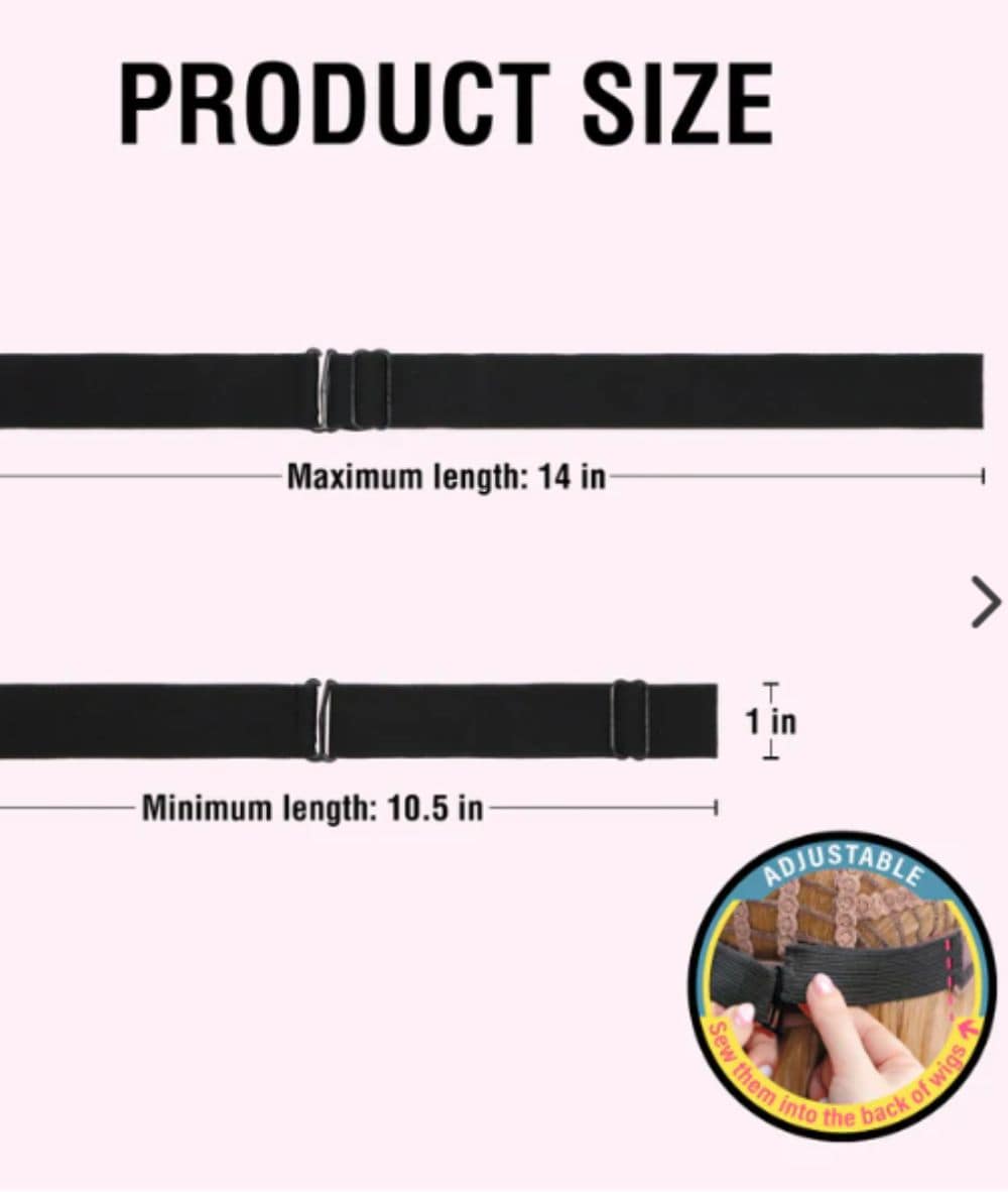 M&M Qfitt Adjustable Elastic Wig Band #5050, Accessory - Cloré Beauty