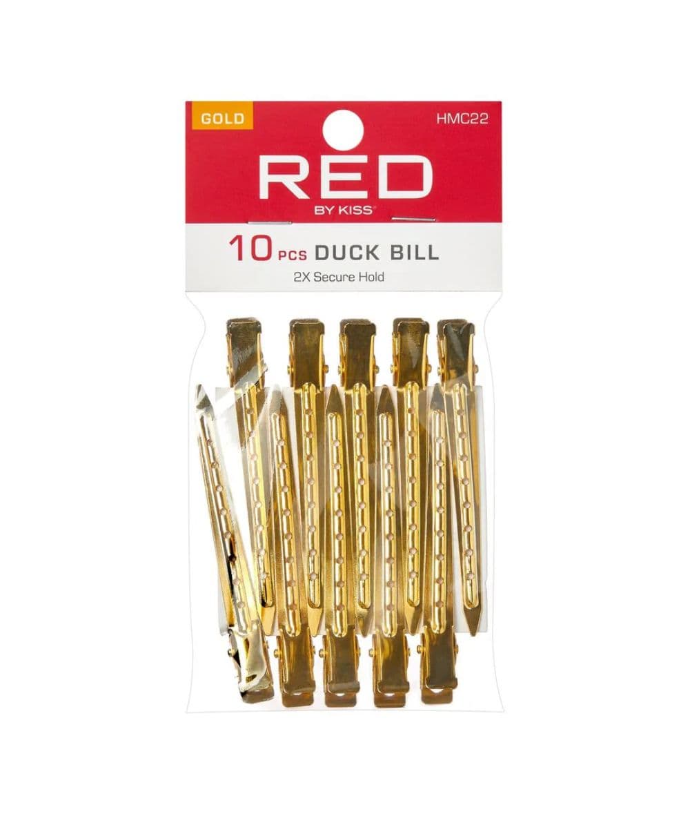 Red By Kiss Duck Bill 10pcs [GOLD] #Hmc22, Hair Tools - Cloré Beauty