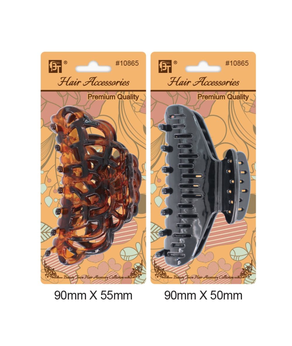 Beauty Town Large Claw Clip 90X55Mm/90X50Mm [Assorted] #10865, Hair Tools - Cloré Beauty