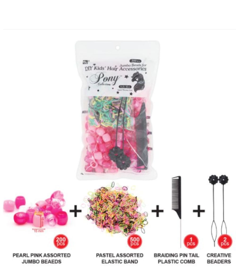 Beauty Town Kids Hair Accessories Beads Bulk Pack, HAIR STYLING TOOLS - Cloré Beauty